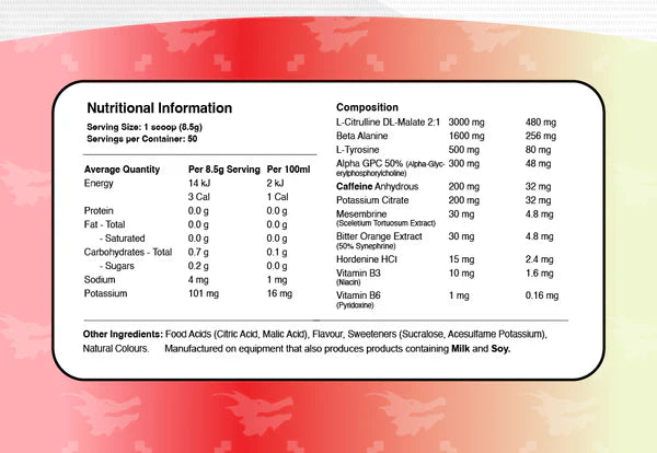 Red Dragon Nutritionals Dragon Breath - Victorious Fitness Supplements Hervey Bay