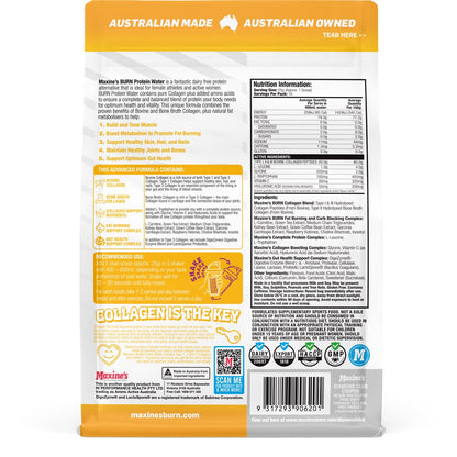 Maxine's Burn Protein Water - Victorious Fitness Supplements Hervey Bay