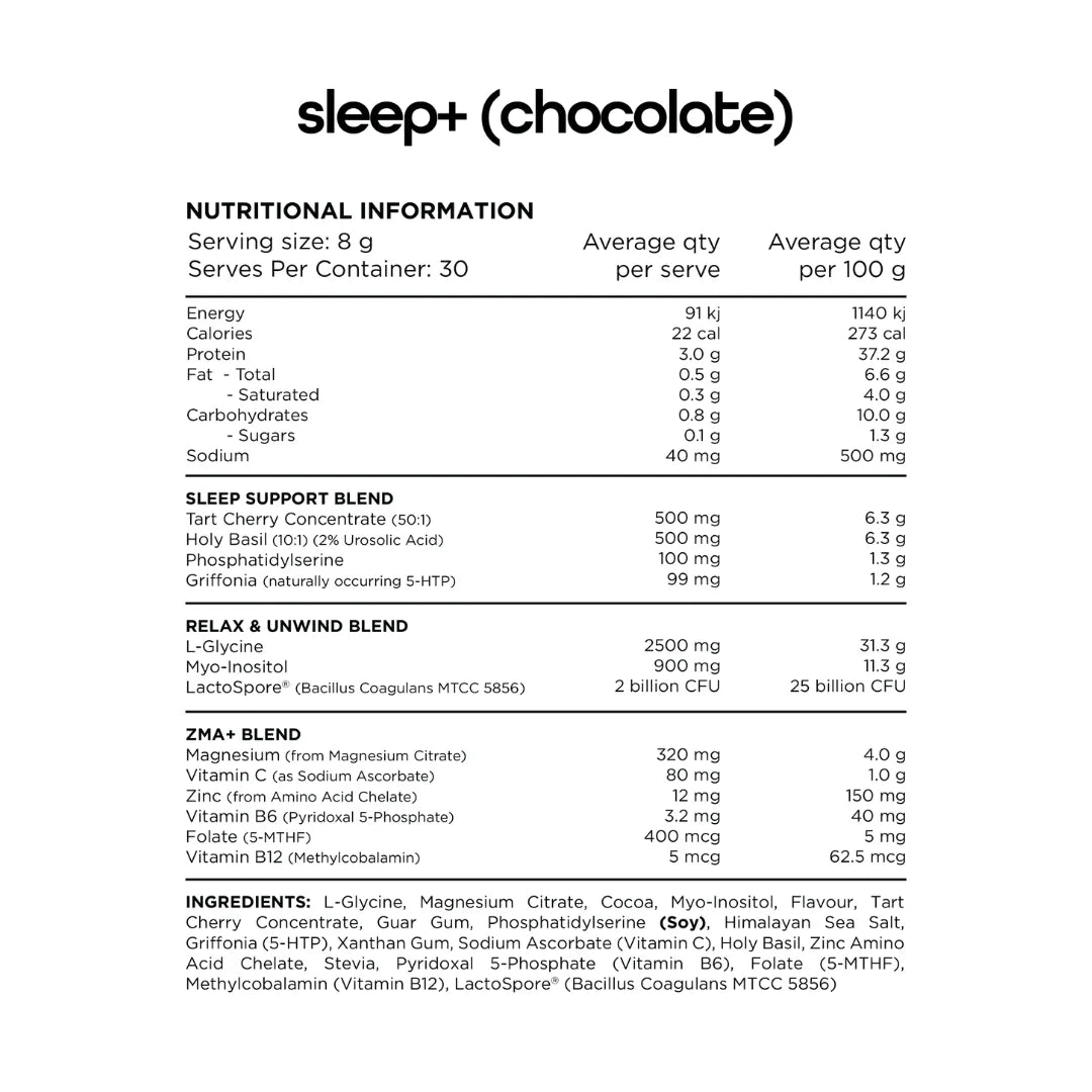 Switch Nutrition Sleep+ - Victorious Fitness Supplements Hervey Bay
