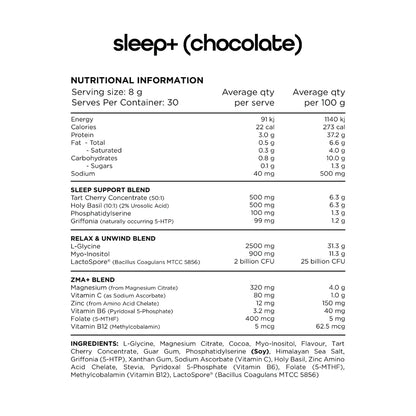 Switch Nutrition Sleep+ - Victorious Fitness Supplements Hervey Bay